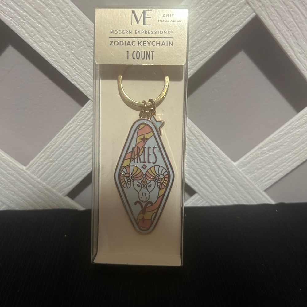 Modern Expressions Aries Zodiac Keychain